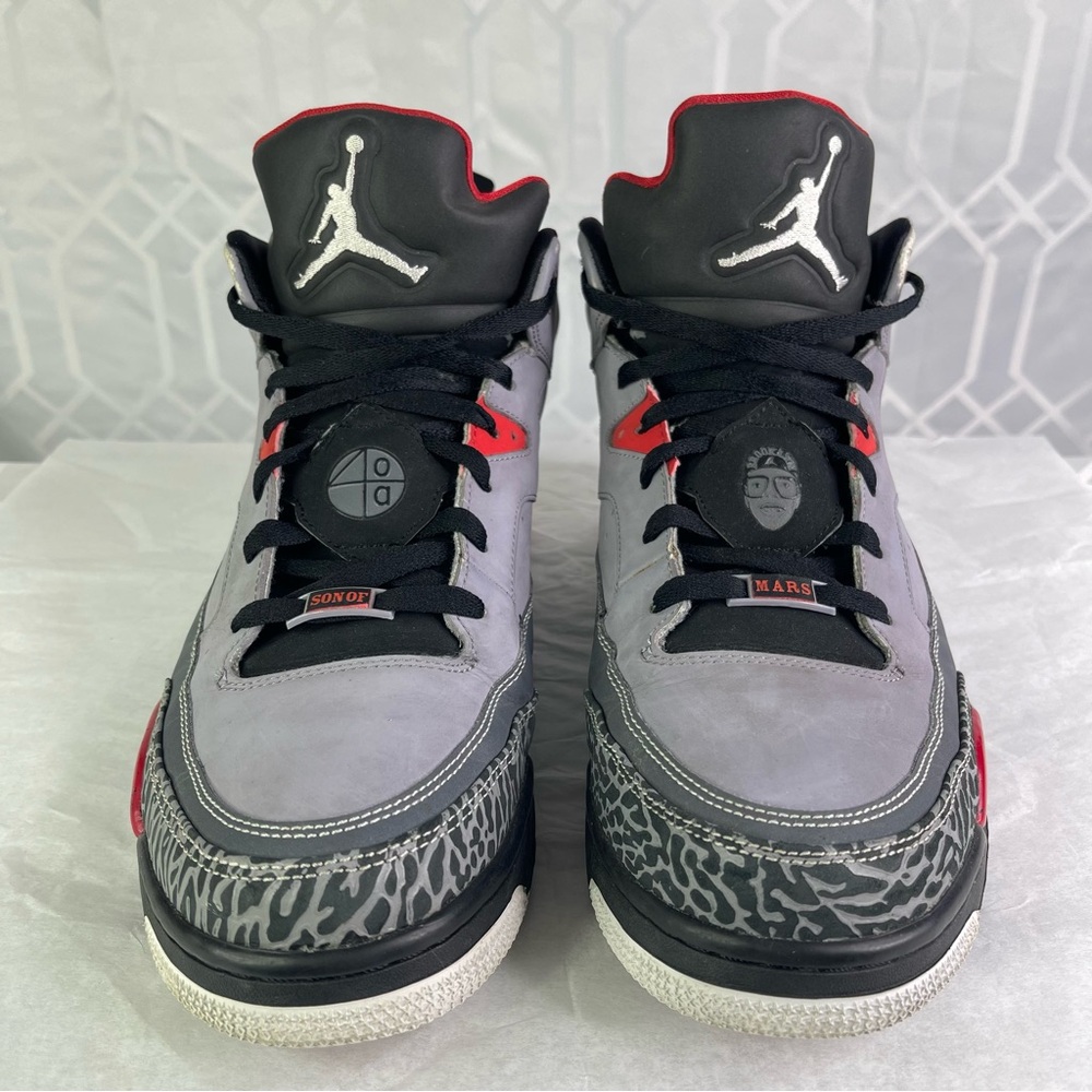 Jordan Son of Mars Low Stealth Red Cement Gray Men's Basketball Shoes Size 13